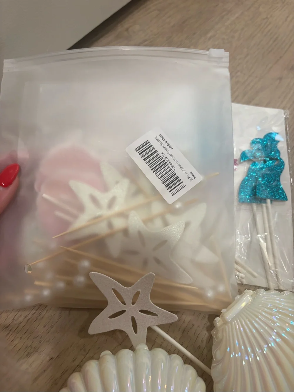 Pastel Seashell & Starfish Garland - Pink & Peach